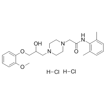 Ranolazine dihydrochloride Chemical Structure