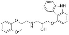 Carvedilol Chemical Structure