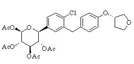 Acetoxy Empagliflozin Chemical Structure