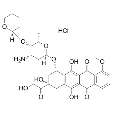 Pirarubicin Hydrochloride Chemical Structure