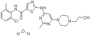 Dasatinib monohydrate Chemical Structure