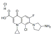 Clinafloxacin hydrochloride Chemical Structure