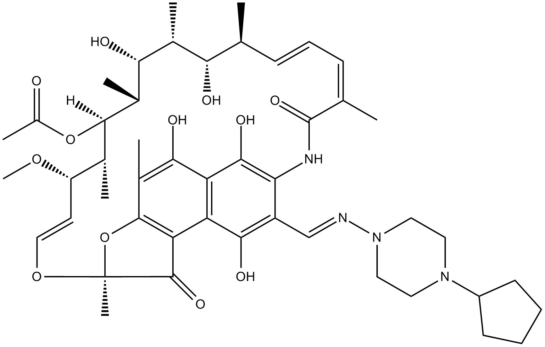 Rifapentine Chemical Structure