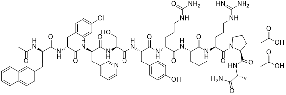 Cetrorelix Acetate Chemical Structure