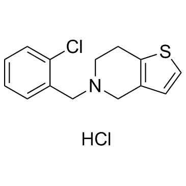 Ticlopidine HCl Chemical Structure