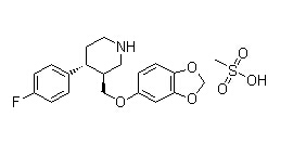 Paroxetine Mesylate 结构式
