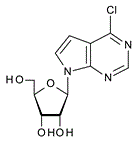 6-Chloro-7-deaza-9-(b-D-ribofuranosyl)purine Chemical Structure
