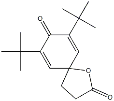 7,9-Di-tert-butyl-1-oxaspiro[4.5]deca-6,9-diene-2,8-dione 结构式