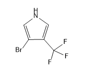 3-bromo-4-(trifluoromethyl)-1H-pyrrole Chemical Structure