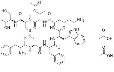 Octreotide acetate 结构式