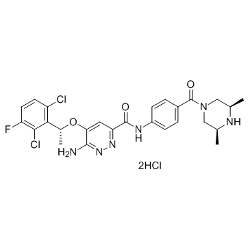 Ensartinib  dihydrochloride 结构式