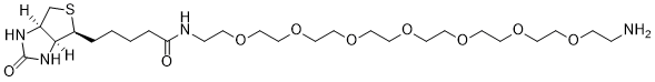 Biotin-PEG7-NH2 Chemical Structure