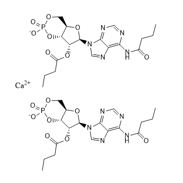 Dibutyryl adenosine cyclophosphate calcium Chemical Structure