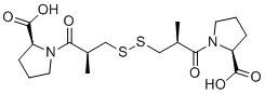 Captopril Disulfide Chemical Structure
