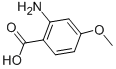 2-Amino-4-methoxybenzoic Acid Chemical Structure