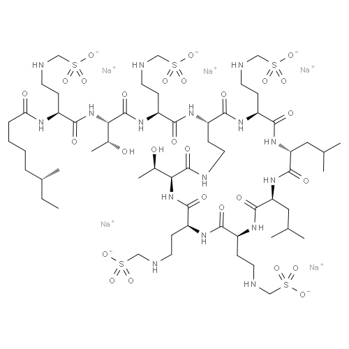 Sodium Colistin Methanesulfonate Chemical Structure