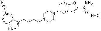 Vilazodone hydrochloride 结构式