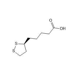 (S)-lipoic acid 结构式