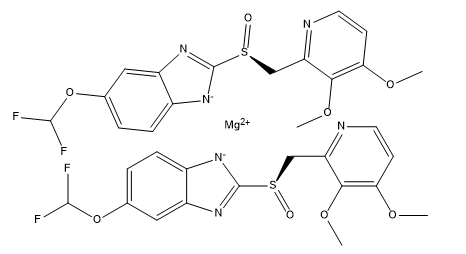 (R)-(+)-Pantoprazole magnesium salt 结构式