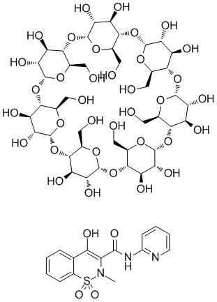 Piroxicam-beta-cyclodextrin Chemical Structure