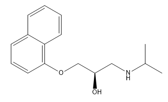 R(+)-Propranolol Chemical Structure