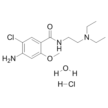 Metoclopramide hydrochloride hydrate Chemical Structure