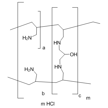 Sevelamer hydrochloride 结构式