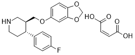 Paroxetine maleate 结构式
