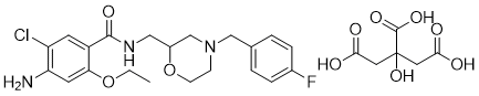 Mosapride citrate Chemical Structure
