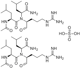 Leupeptin hemisulfate anhydrous 结构式