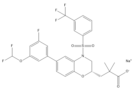 Cintirorgon sodium Chemical Structure