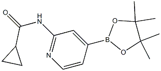 N-(4-(4,4,5,5-Tetramethyl-1,3,2-dioxaborolan-2-YL)pyridin-2-YL)cyclopropanecarboxamide Chemical Structure