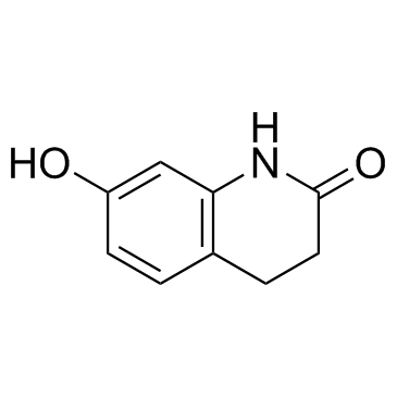 3,4-Dihydro-7-hydroxy-2(1H)-quinolinone 结构式