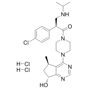 Ipatasertib dihydrochloride 结构式