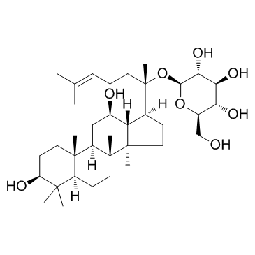 20(S)-Ginsenoside C-K 结构式