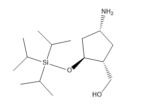 ((1R,2S,4R)-4-amino-2-((triisopropylsilyl)oxy)cyclopentyl)methanol Chemical Structure