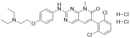 PD 166285 dihydrochloride 结构式
