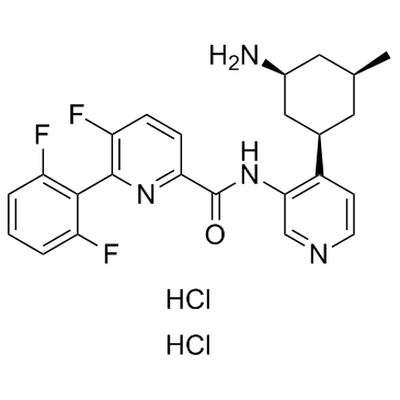 PIM447 dihydrochloride 结构式