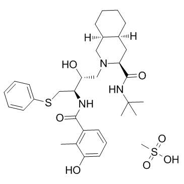 Nelfinavir mesylate Chemical Structure