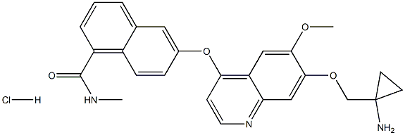Lucitanib hydrochloride Chemical Structure