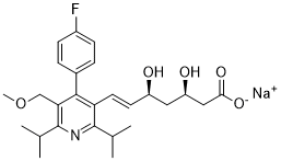 Cerivastatin Sodium Chemical Structure
