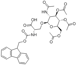 Fmoc-L-Ser(beta-D-GlcNAc(Ac)3)-OH Chemical Structure