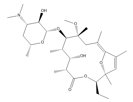 Clarithromycin EP Impurity K 结构式