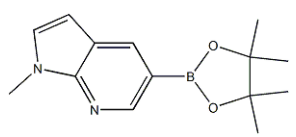1-Methyl-5-(4,4,5,5-tetramethyl-1,3,2-dioxaborolan-2-YL)-1H-pyrrolo[2,3-B]pyridine Chemical Structure
