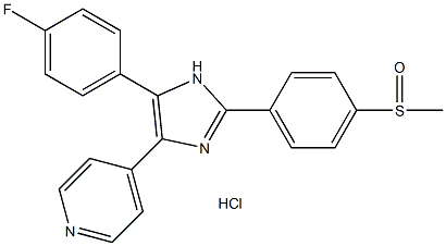 SB 203580 hydrochloride 结构式