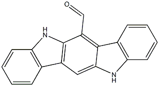 6-甲酰基-5,11-二氢吲哚并[3,2-B]咔唑 Chemical Structure