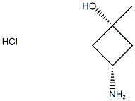 cis-3-amino-1-methylcyclobutan-1-ol hydrochloride Chemical Structure