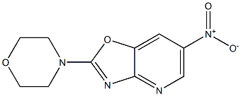 2-Morpholino-6-nitrooxazolo[4,5-b]pyridine 结构式