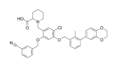 BMS-1166-N-piperidine-COOH 结构式