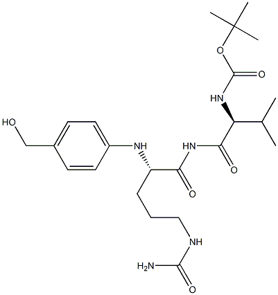 Boc-Val-Cit-PABA 结构式 Boc-Val-Cit-PABA 结构式
